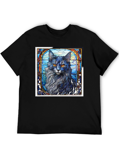 Stained Glass Cat T-Shirt