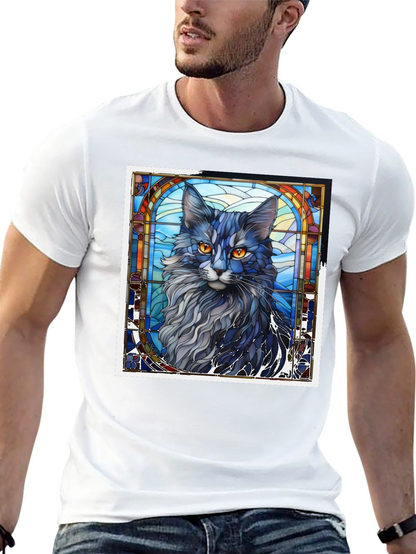 Stained Glass Cat T-Shirt