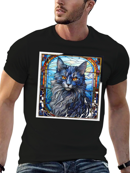 Stained Glass Cat T-Shirt