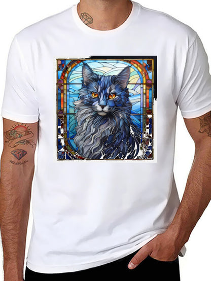Stained Glass Cat T-Shirt