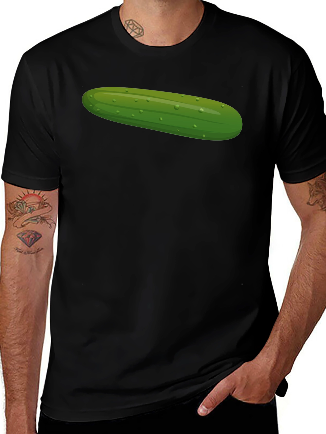 Cucumber Graphic T-Shirt - Novelty Tee