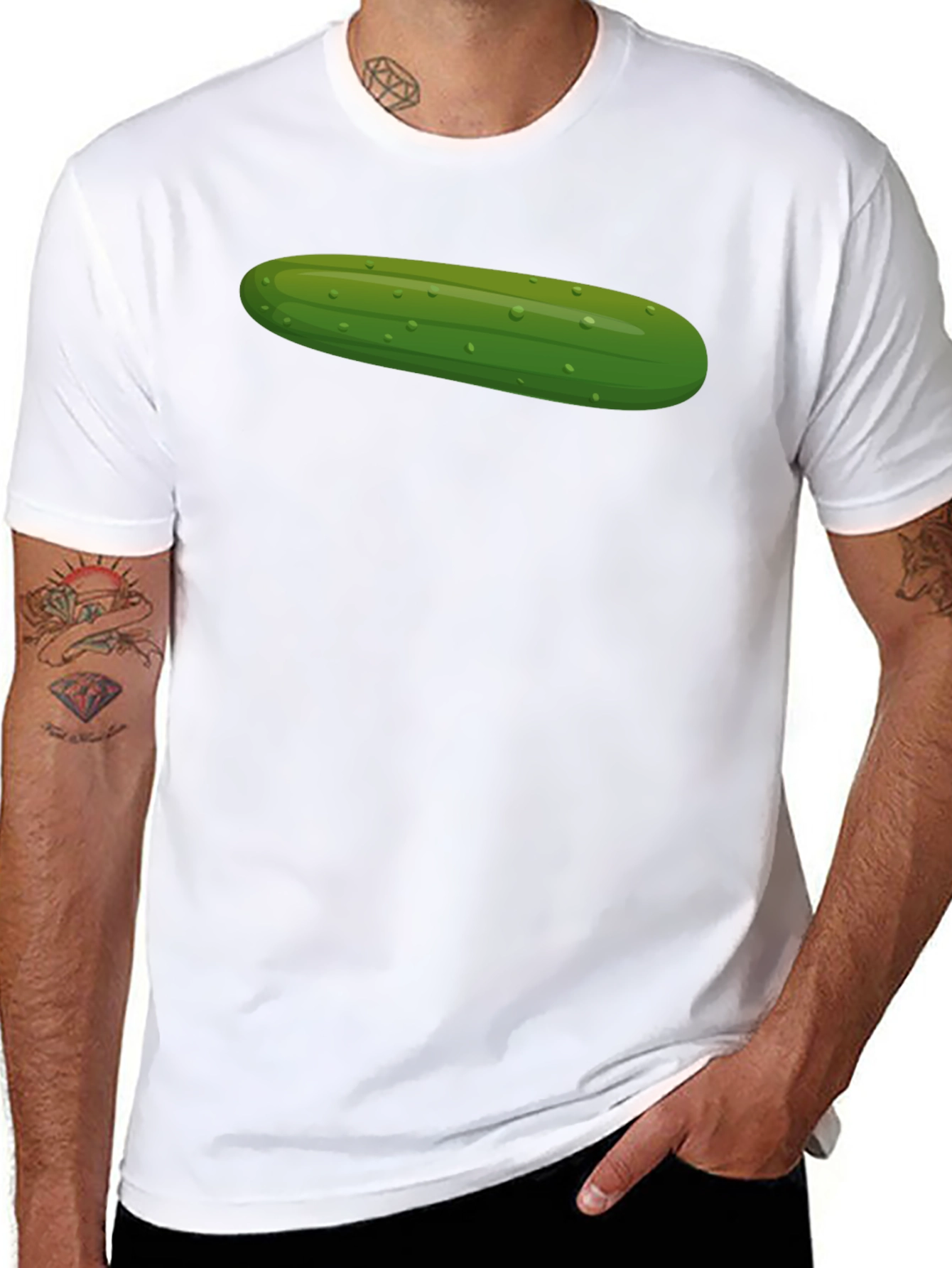 Cucumber Graphic T-Shirt - Novelty Tee