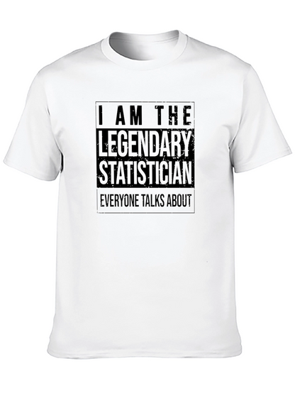 Legendary Statistician T-Shirt - Black