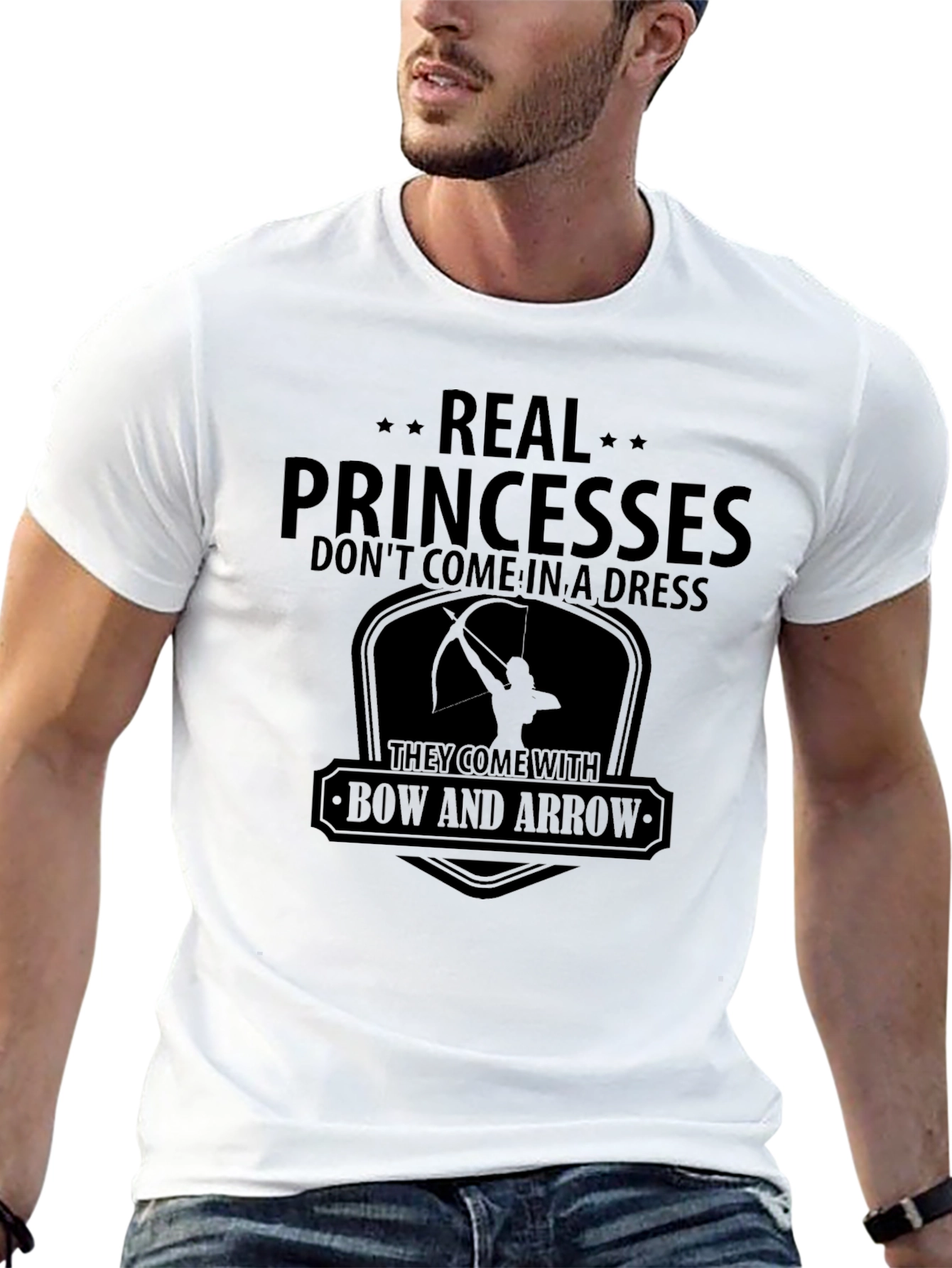 Real Princesses Bow and Arrow Graphic T-Shirt