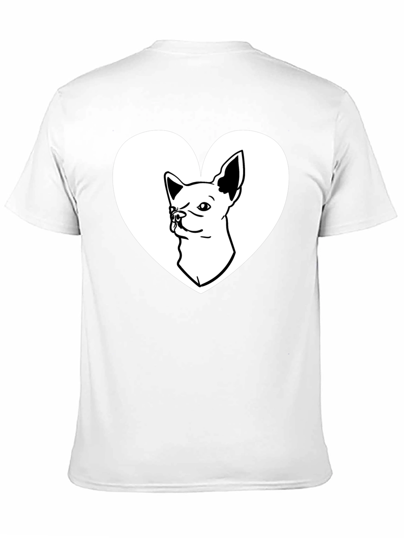 Chihuahua Heart Graphic Tee - Love My Dog Shirt