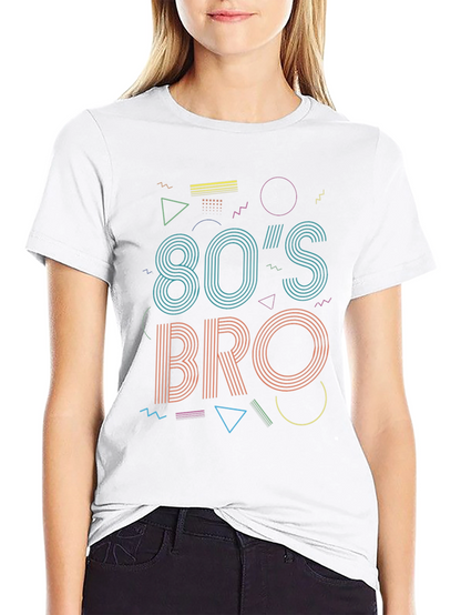 80s Bro Graphic Tee - Retro Style