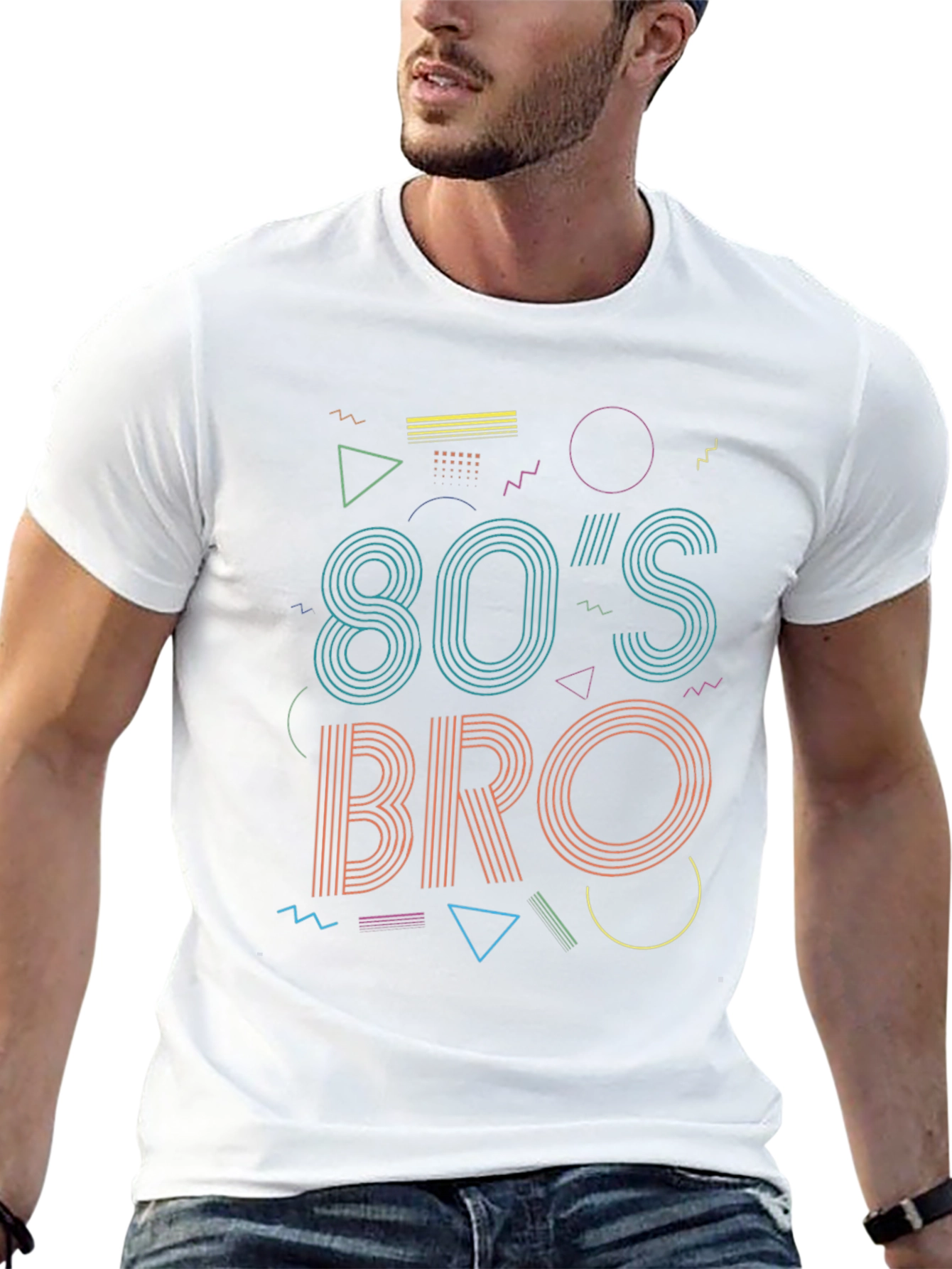 80s Bro Graphic Tee - Retro Style
