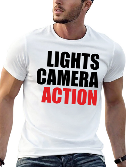 Lights Camera Action Graphic T-Shirt