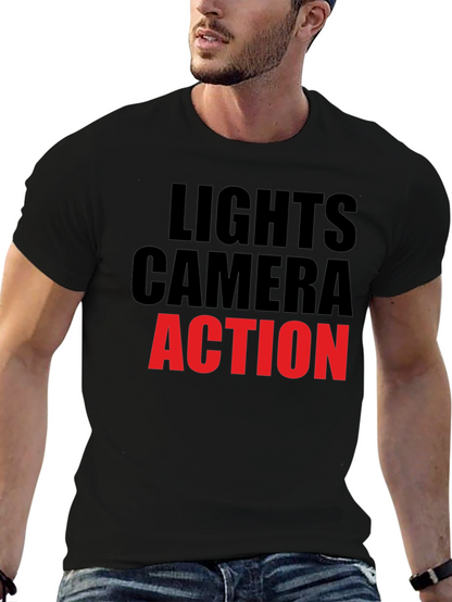 Lights Camera Action Graphic T-Shirt