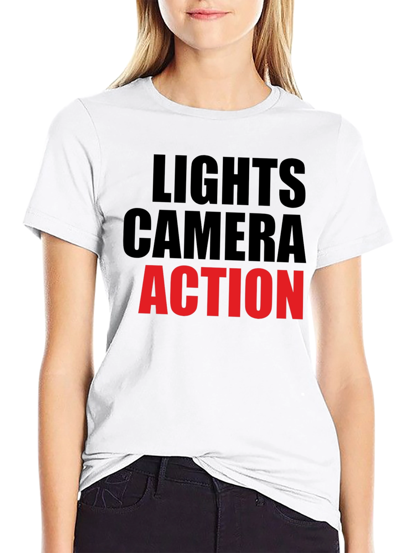 Lights Camera Action Graphic T-Shirt
