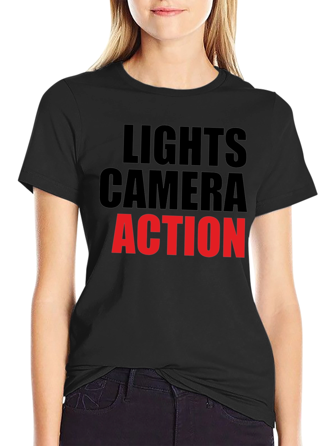 Lights Camera Action Graphic T-Shirt