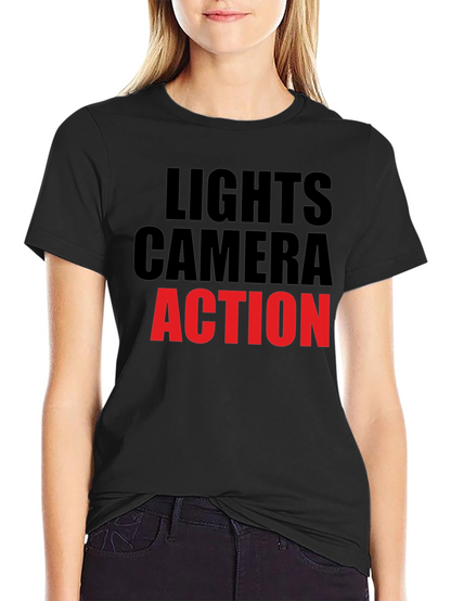 Lights Camera Action Graphic T-Shirt