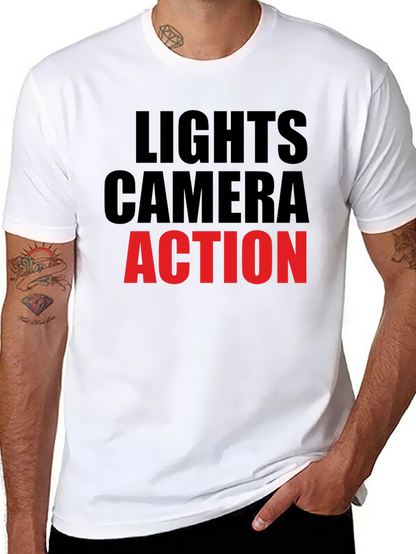 Lights Camera Action Graphic T-Shirt