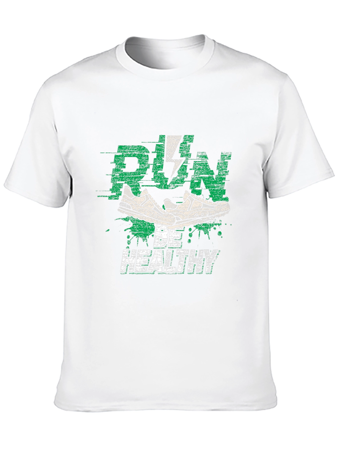 Run Be Healthy Graphic Tee - Active Lifestyle Shirt