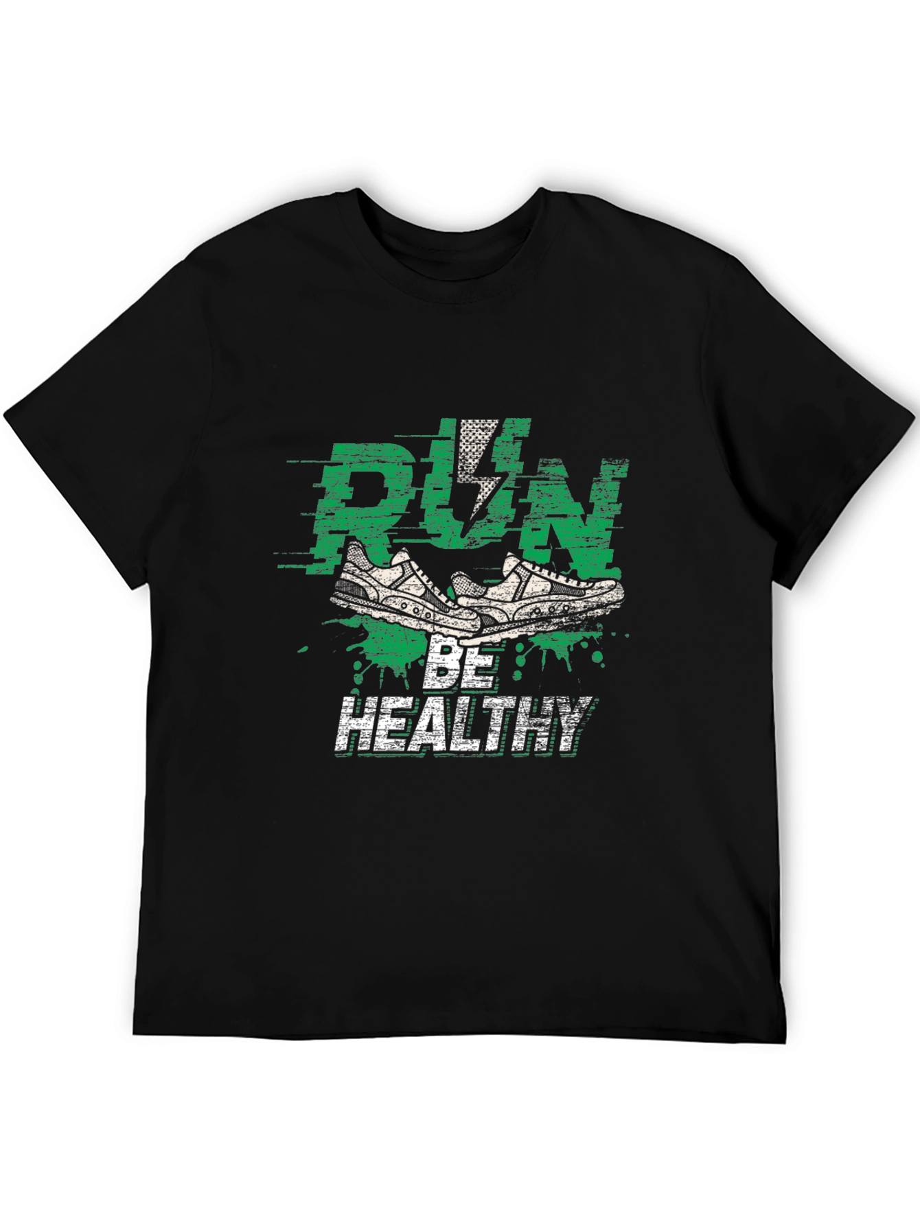 Run Be Healthy Graphic Tee - Active Lifestyle Shirt