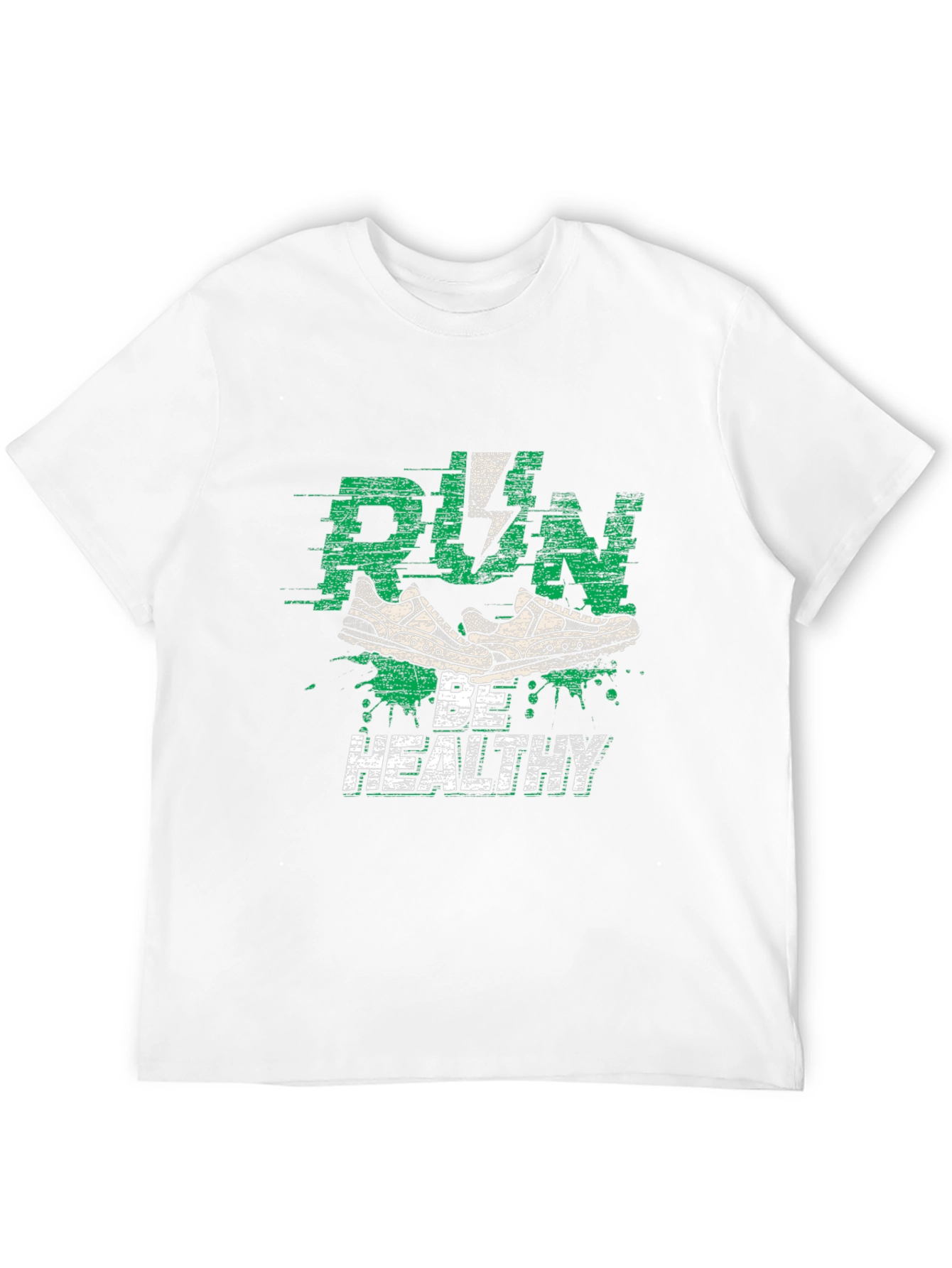 Run Be Healthy Graphic Tee - Active Lifestyle Shirt