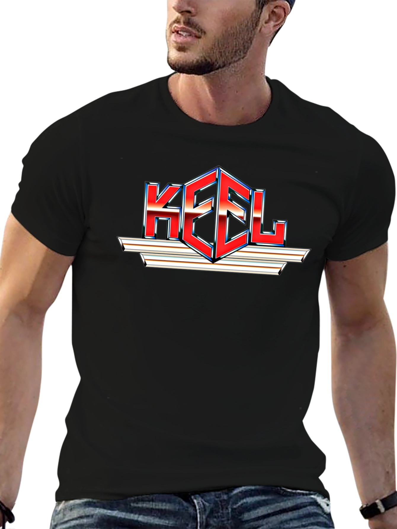 Keel Band T-Shirt - Black Metal Rock