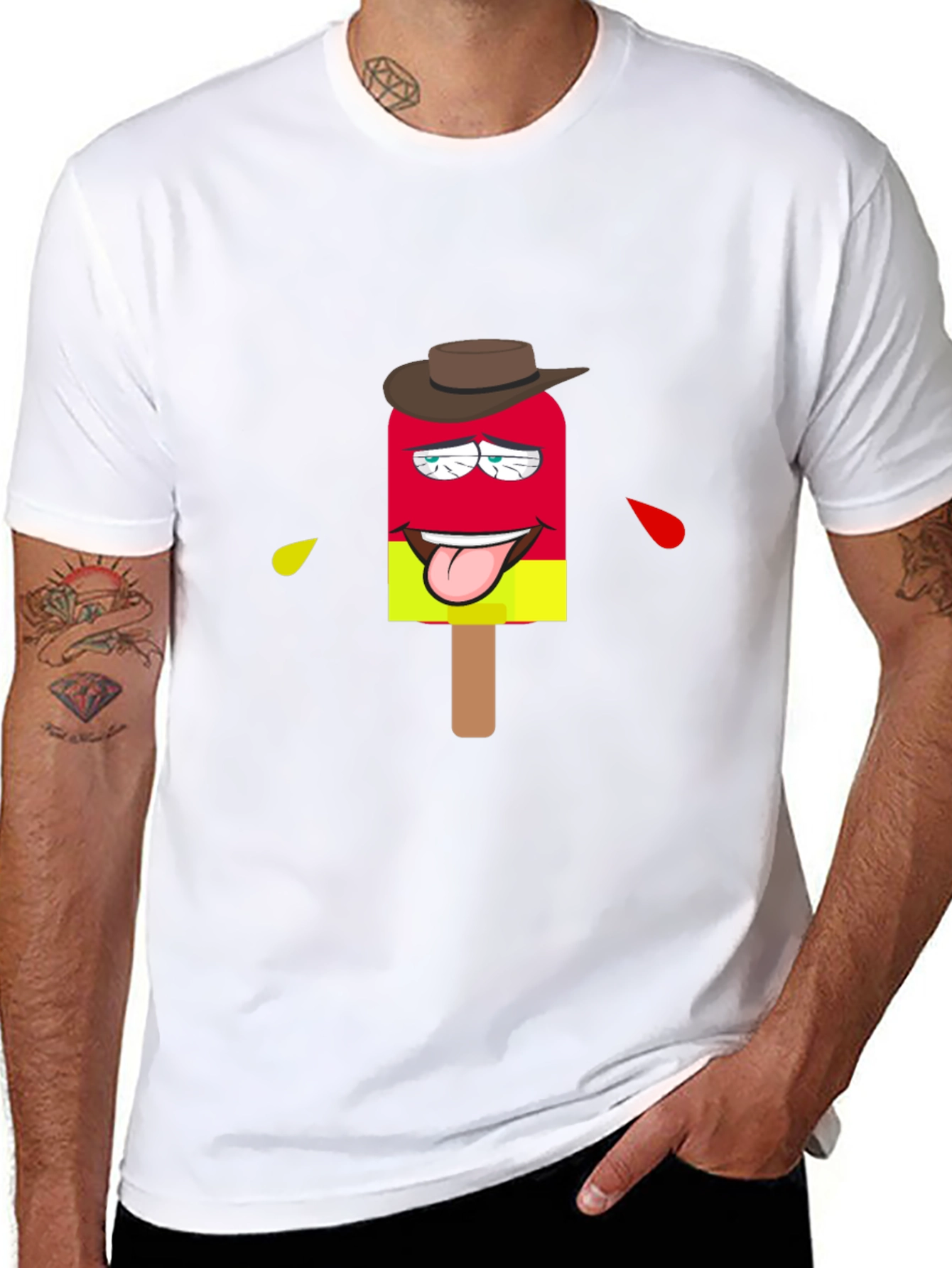 Popsicle Cowboy Black T-Shirt