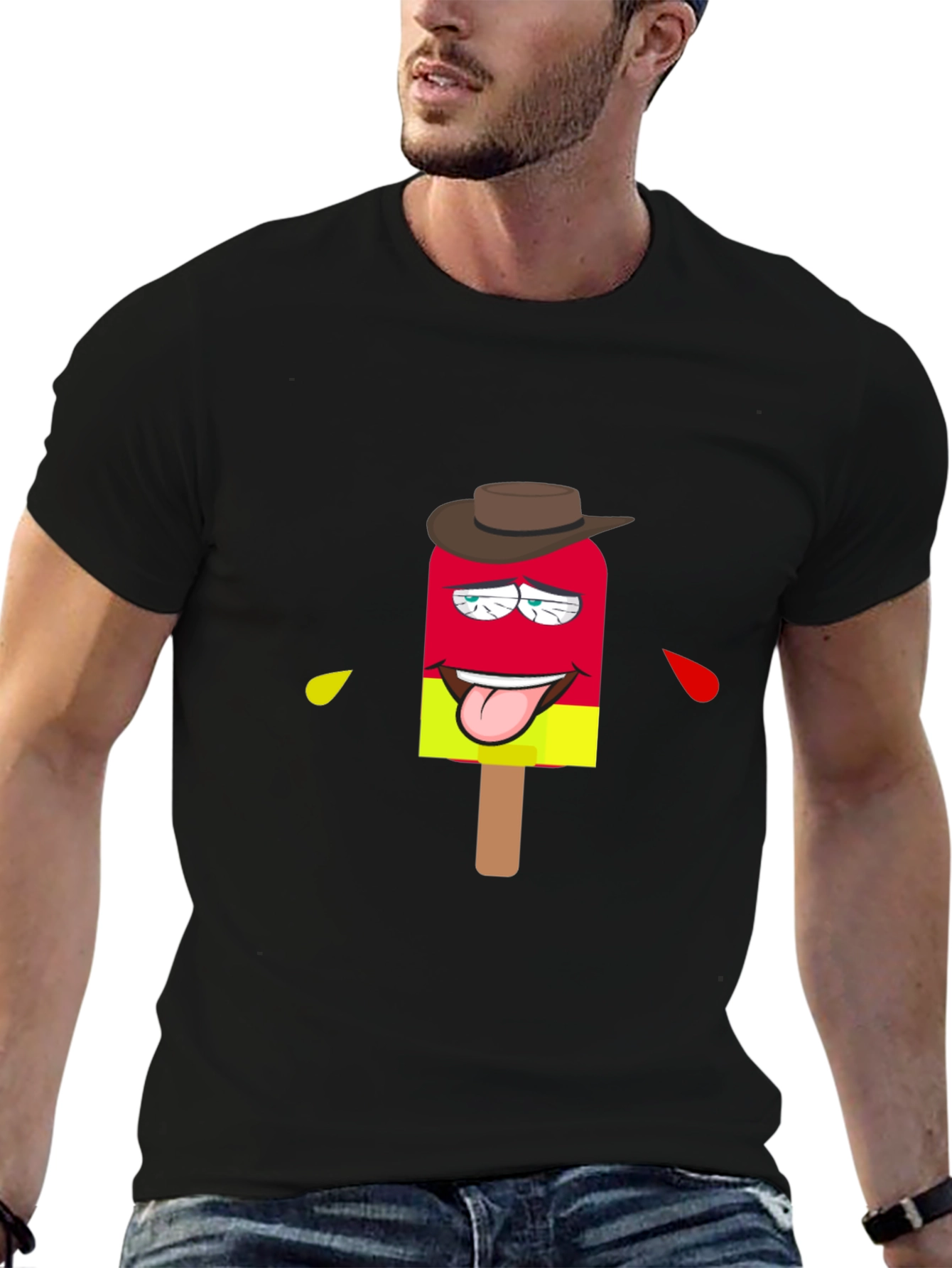 Popsicle Cowboy Black T-Shirt