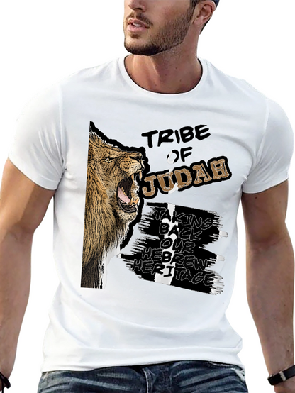 Tribe of Judah Lion Graphic Black T-Shirt