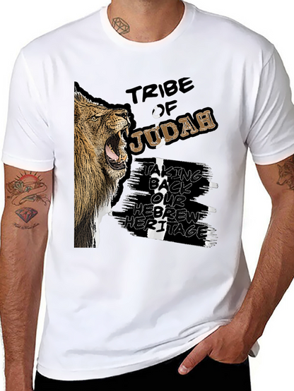 Tribe of Judah Lion Graphic Black T-Shirt