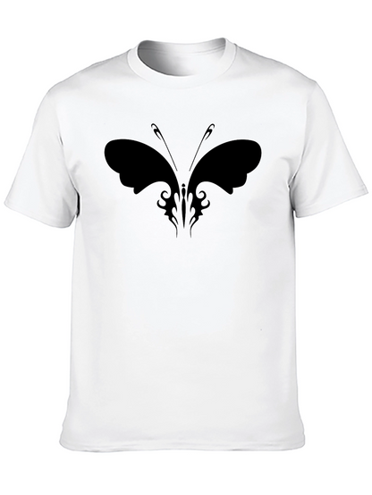 Butterfly Graphic Black Tee - Stylish & Unique