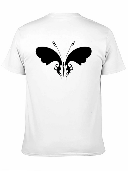 Butterfly Graphic Black Tee - Stylish & Unique
