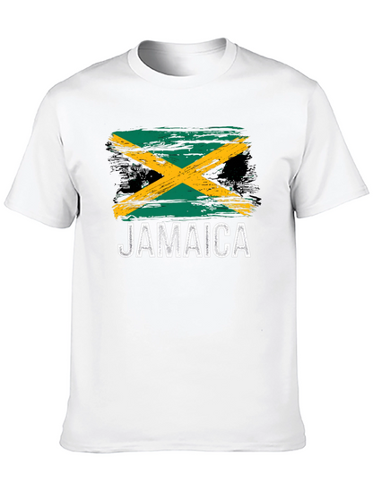 Jamaica Flag T-Shirt - Black Graphic Tee