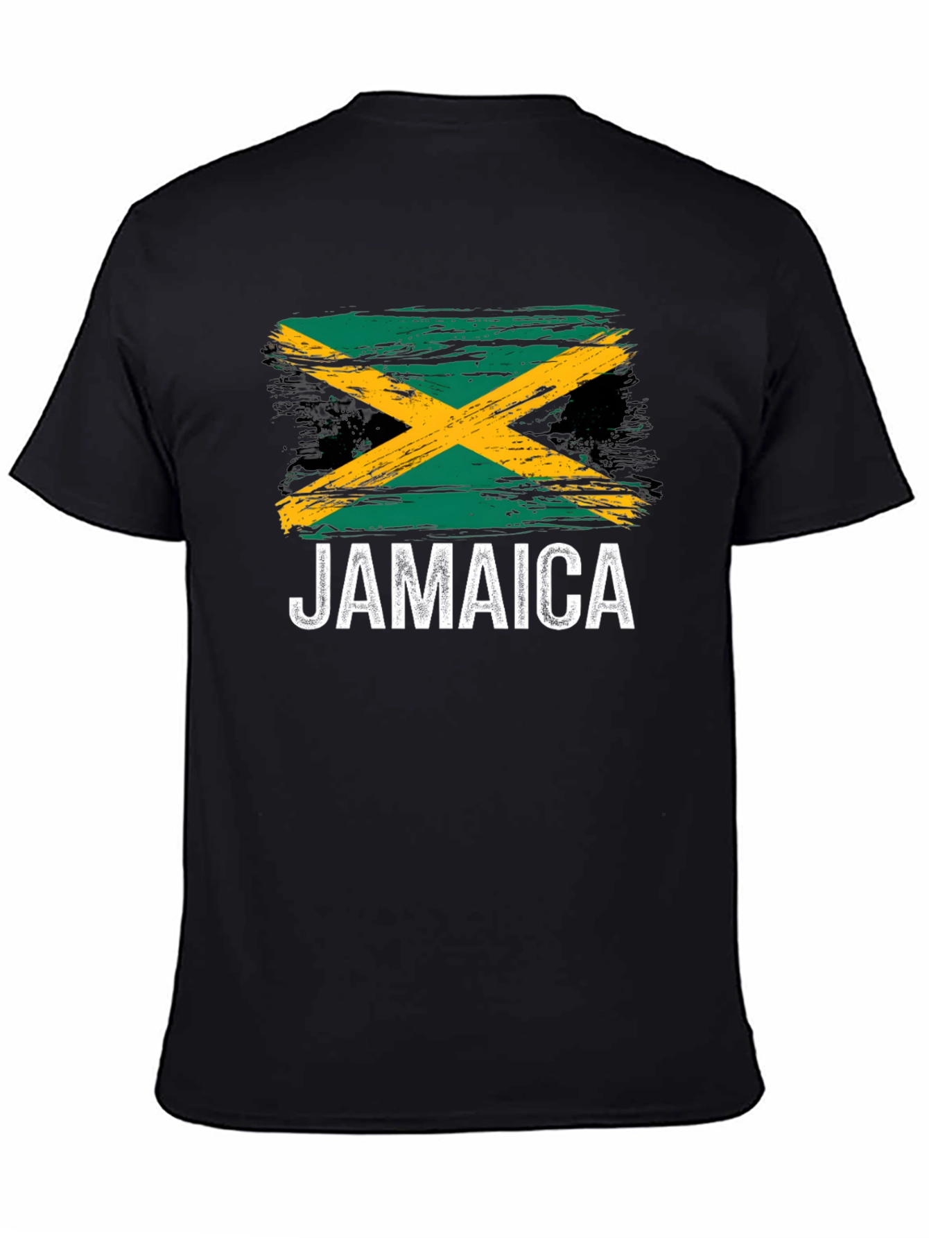 Jamaica Flag T-Shirt - Black Graphic Tee