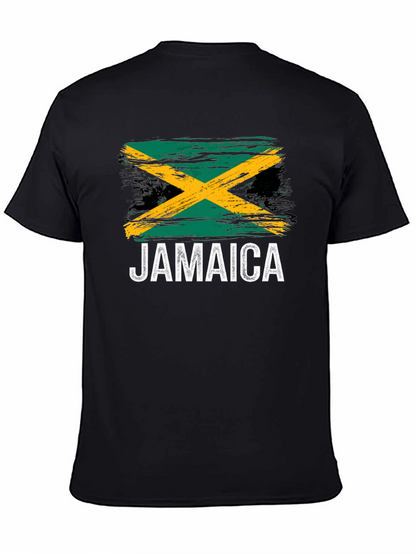 Jamaica Flag T-Shirt - Black Graphic Tee