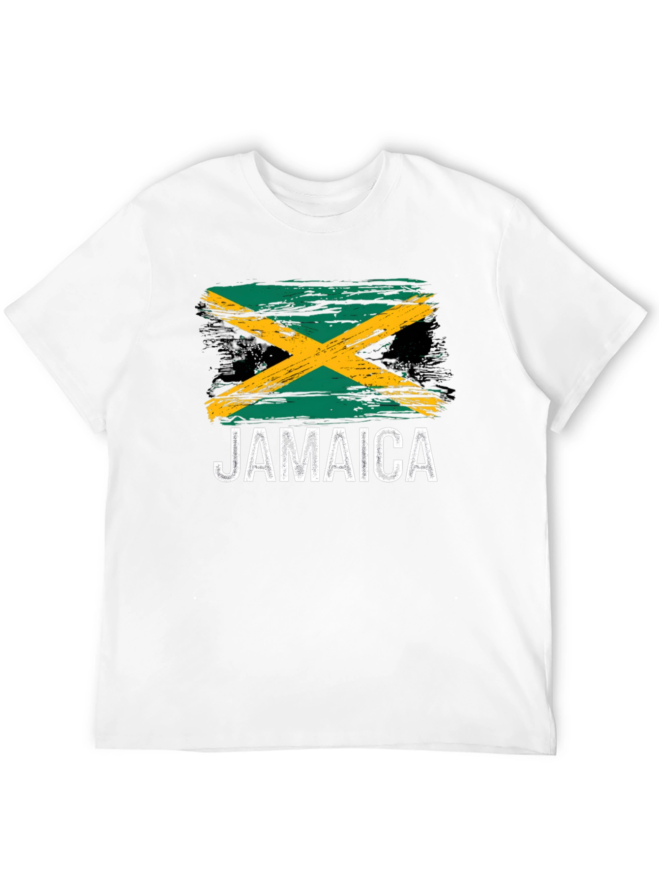 Jamaica Flag T-Shirt - Black Graphic Tee