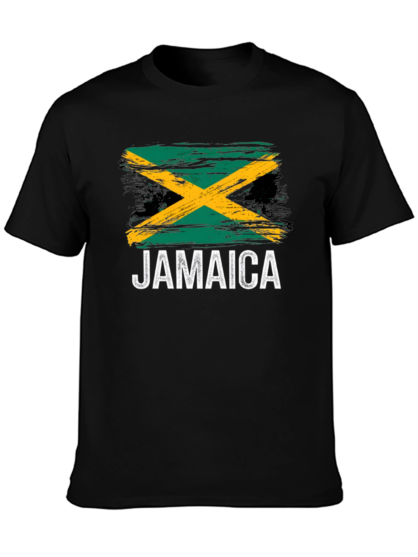 Jamaica Flag T-Shirt - Black Graphic Tee