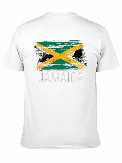 Jamaica Flag T-Shirt - Black Graphic Tee