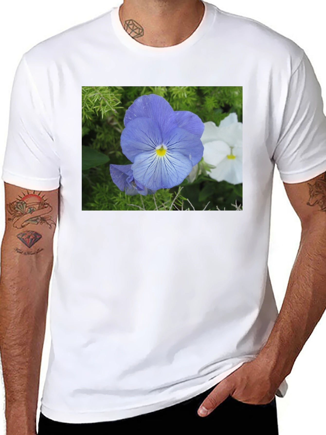 Floral Print Crew Neck T-Shirt