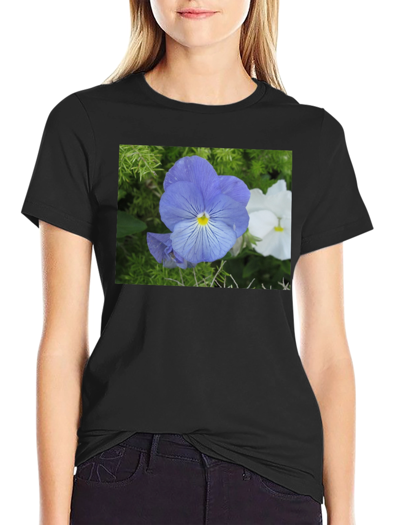 Floral Print Crew Neck T-Shirt