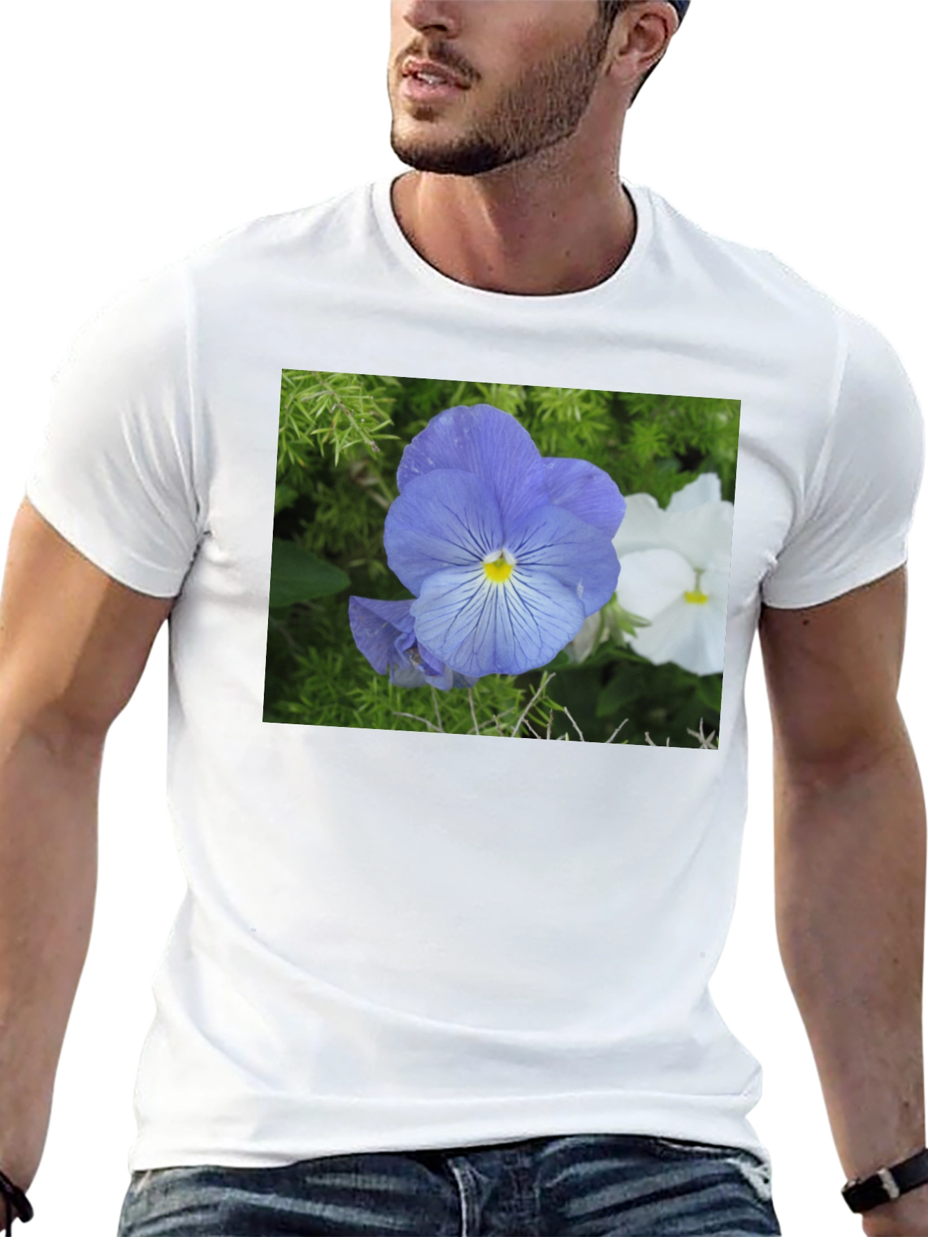 Floral Print Crew Neck T-Shirt