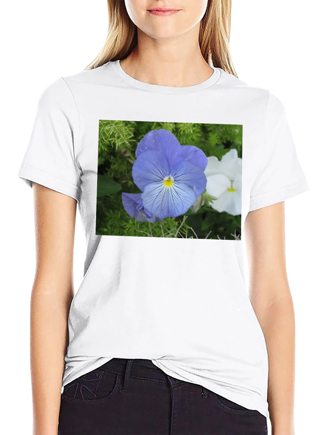 Floral Print Crew Neck T-Shirt