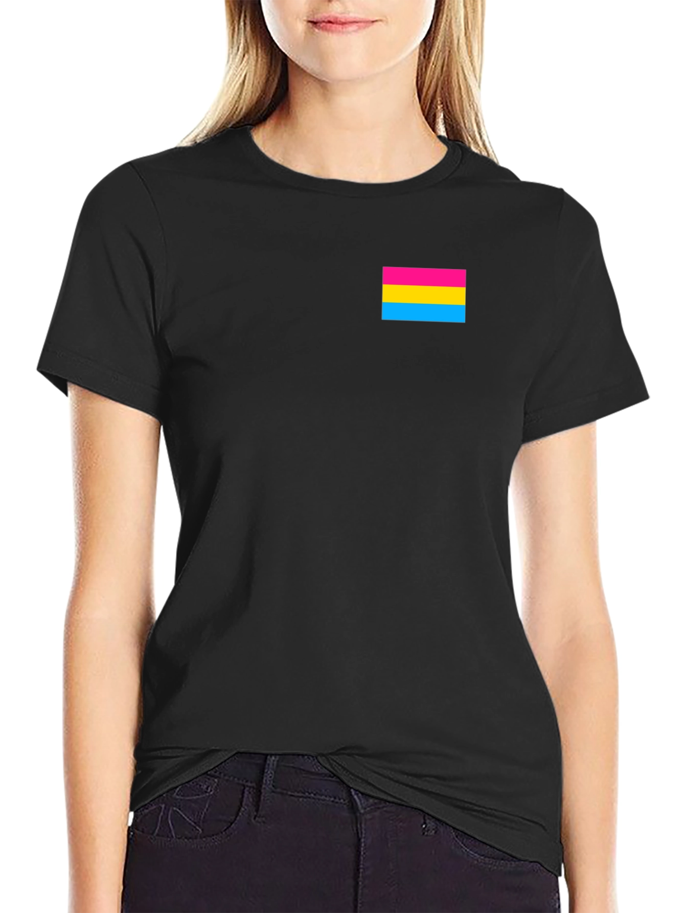 Pansexual Pride T-Shirt - Solid Black