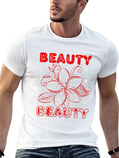 Beauty Graphic Print Black T-Shirt