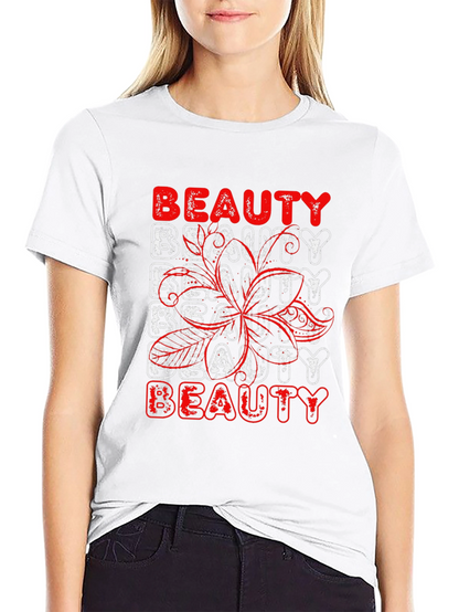 Beauty Graphic Print Black T-Shirt