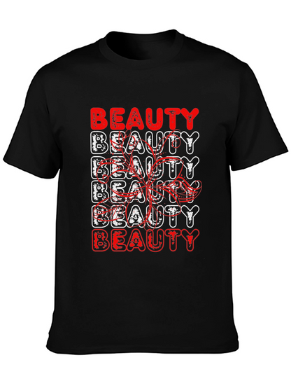 Beauty Graphic Print Black T-Shirt