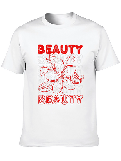 Beauty Graphic Print Black T-Shirt