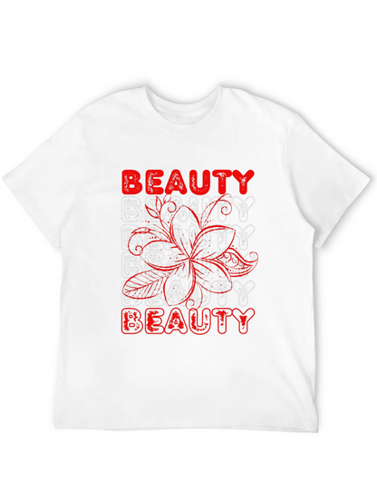 Beauty Graphic Print Black T-Shirt