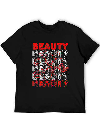 Beauty Graphic Print Black T-Shirt