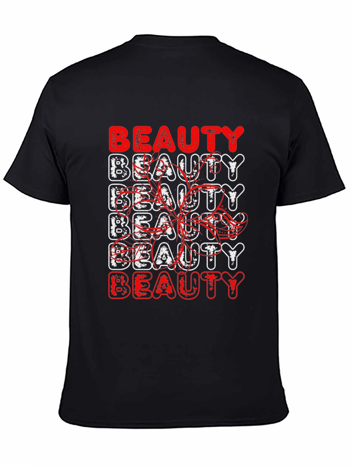 Beauty Graphic Print Black T-Shirt