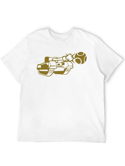 Retro Game Tank T-Shirt - Black Cotton Tee