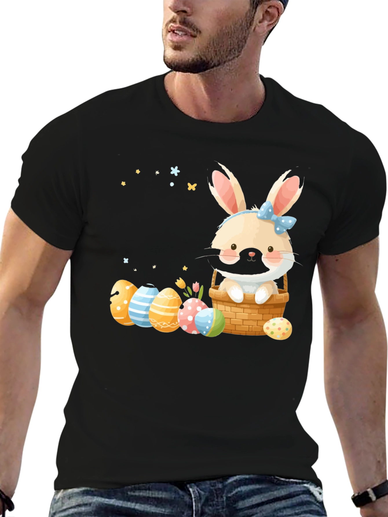 Easter Bunny Basket Graphic Tee