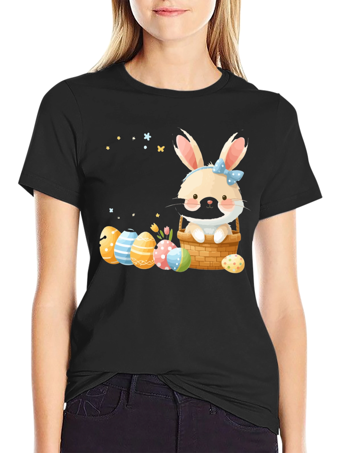 Easter Bunny Basket Graphic Tee