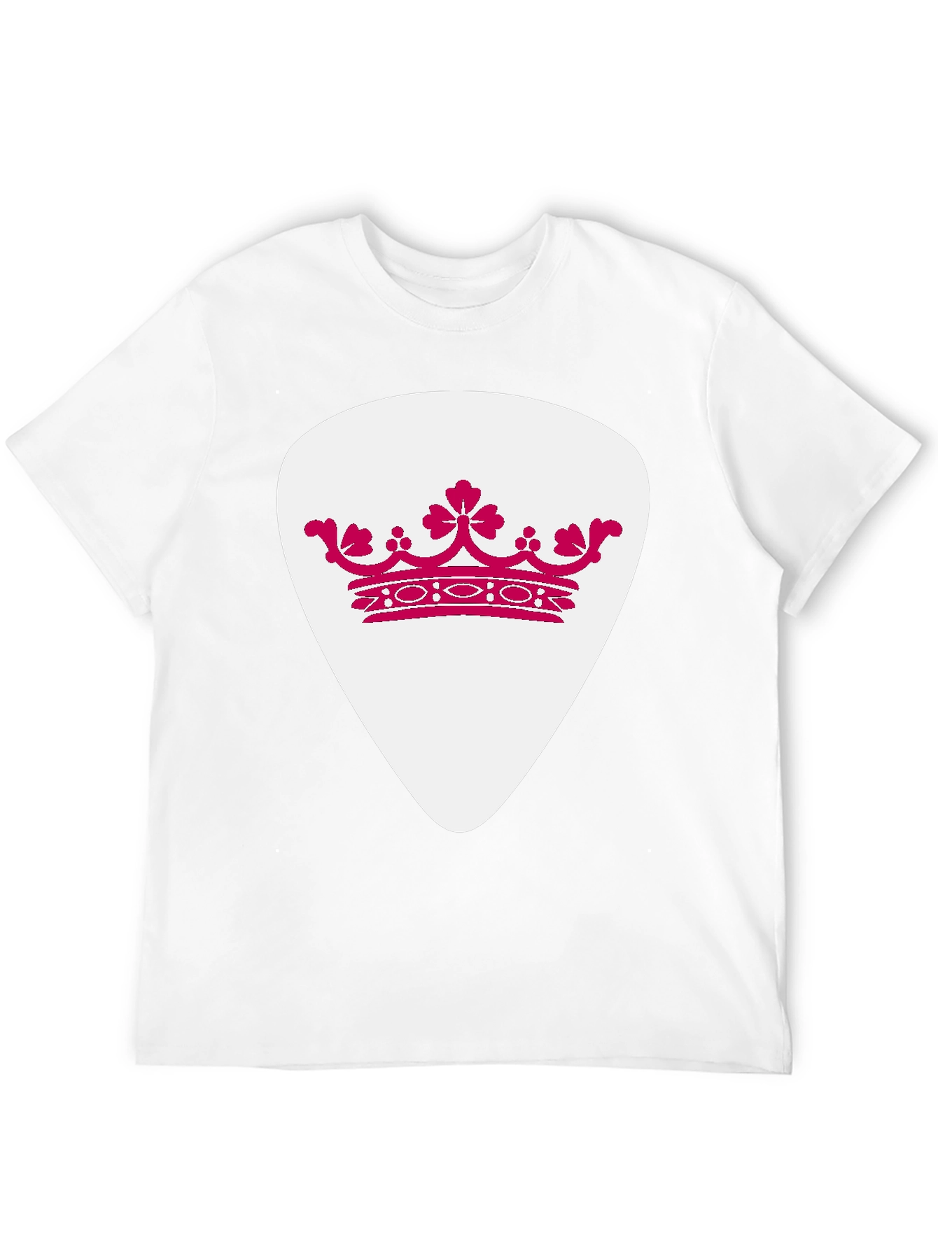 Crown Guitar Pick Graphic T-Shirt - Music Lover Tee