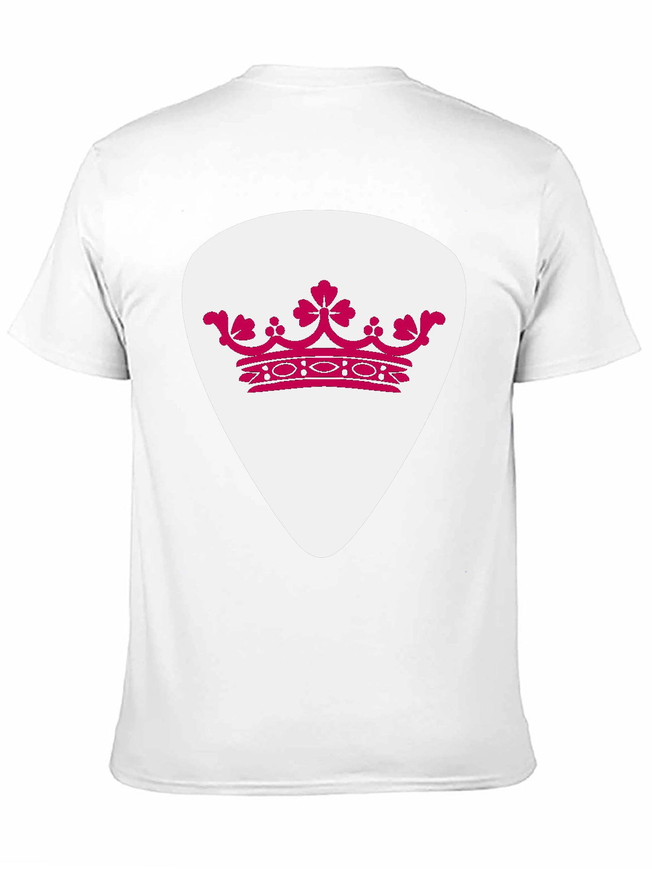 Crown Guitar Pick Graphic T-Shirt - Music Lover Tee